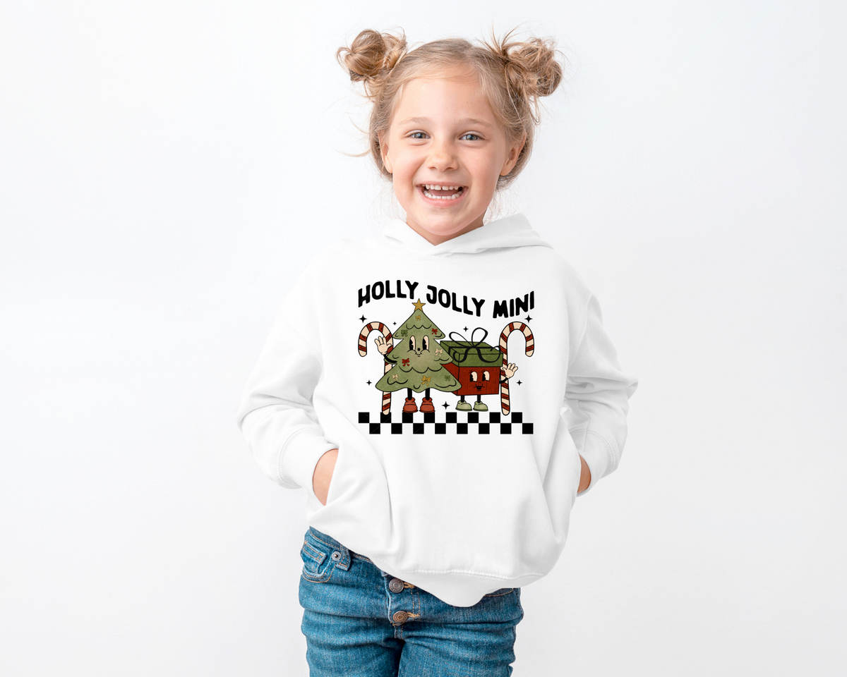 Holly Jolly Mini Checkered Christmas Tree Presents 178 DTF TRANSFER