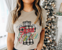 This Girl Loves Jesus And Christmas 8740 DTF TRANSFER