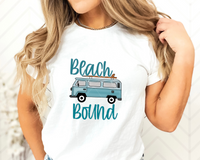 Beach Bound (VW bus, surfboard) 1933 DTF Transfer