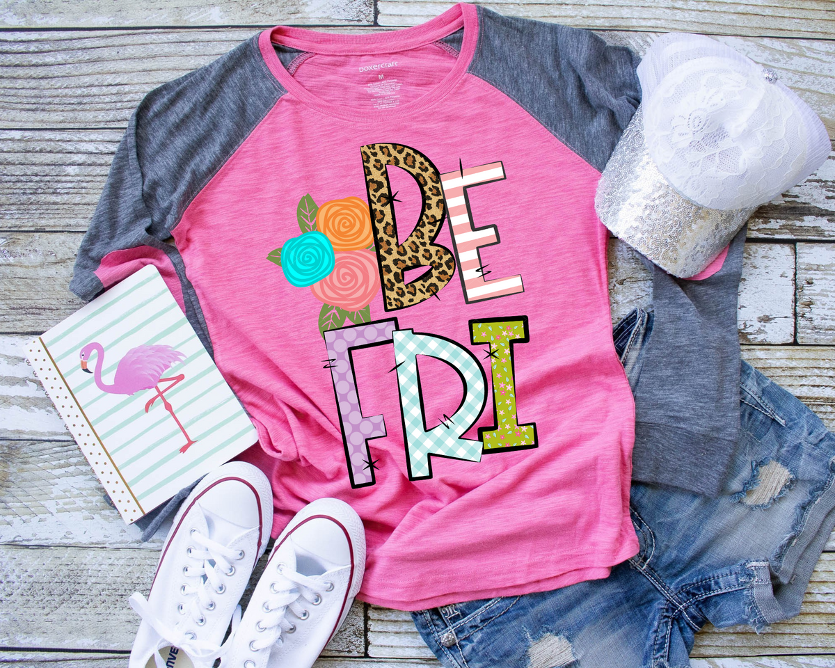 Be Fri Floral 218 DTF TRANSFER