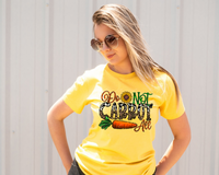 Do Not Carrot All (carrot, sunflower, lettering fill orange, green, cow print, leopard print) 1338 DTF TRANSFER