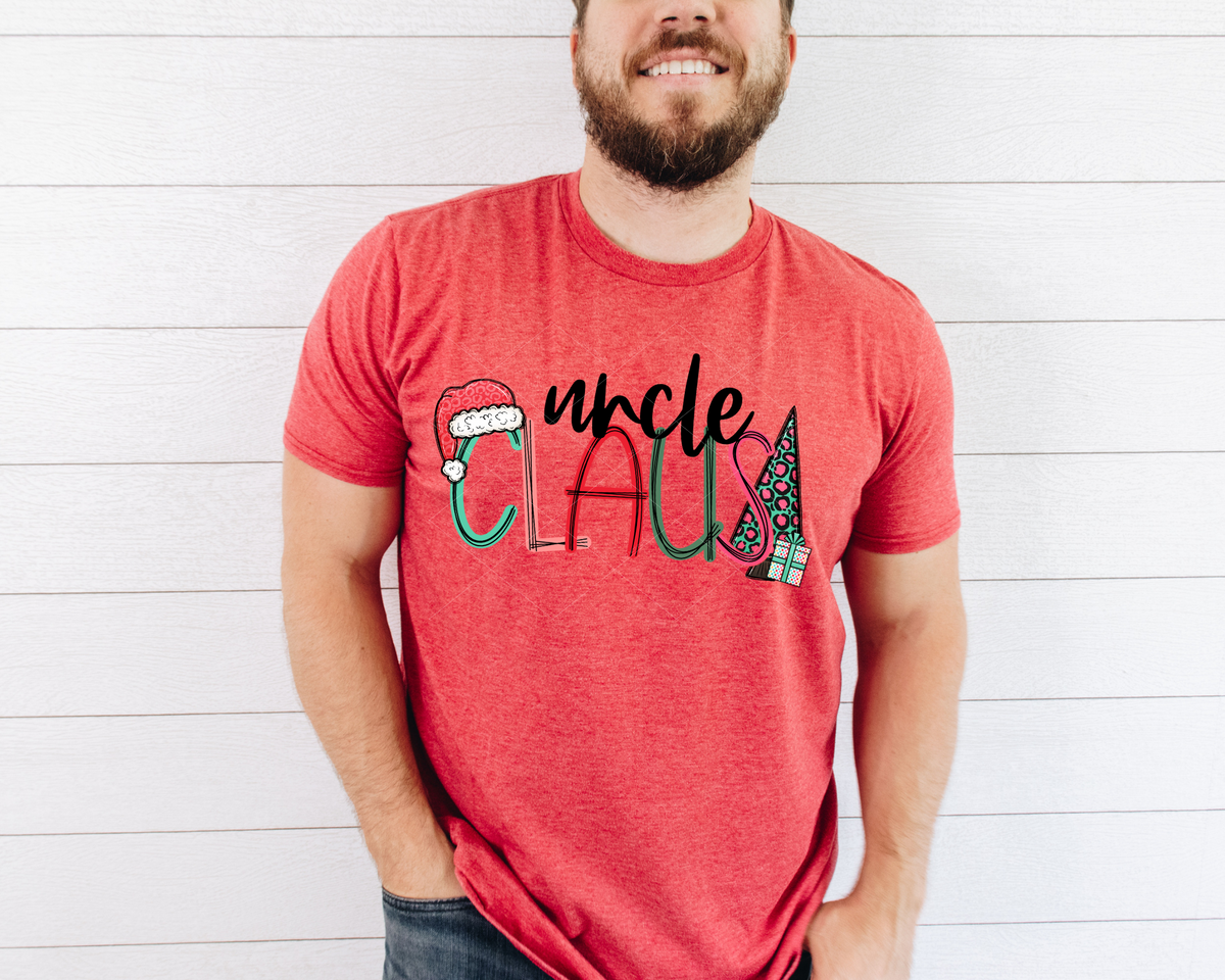 Uncle Claus Santa Hat Tree 1060 DTF TRANSFER