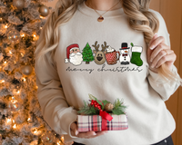Merry Christmas Santa Christmas Tree Reindeer Mug Snowman Christmas 8405 DTF TRANSFER