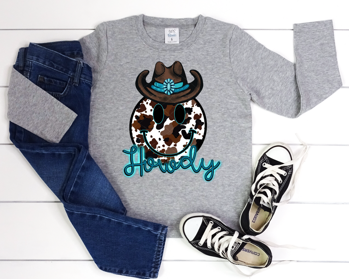 Howdy Smile Cowboy Hat 112579 DTF TRANSFER