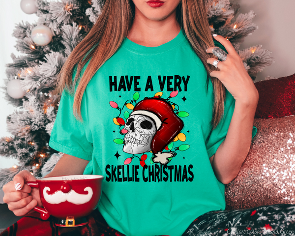 Have A Very Skellie Christmas Skeleton Christmas Lights (Black Font) 5123 DTF TRANSFER