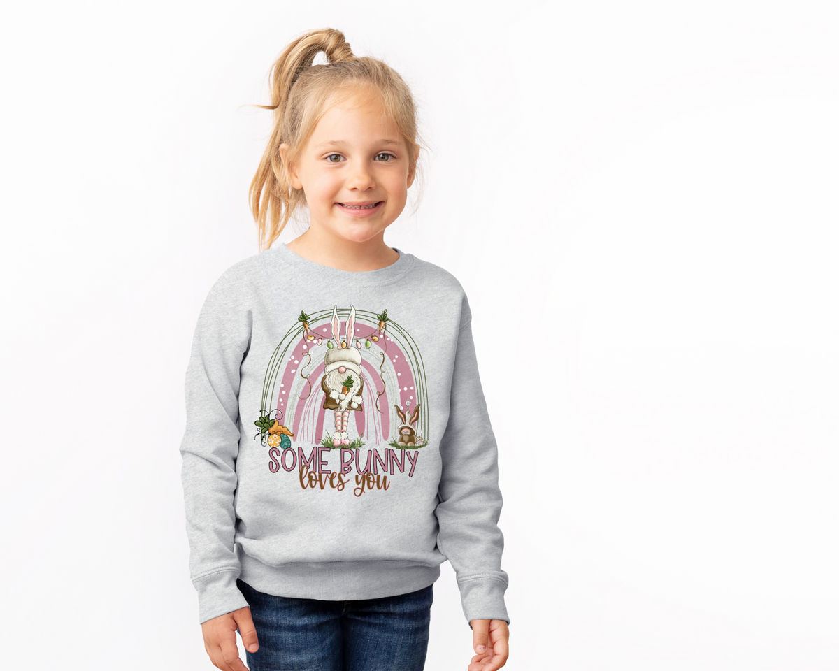 Some Bunny Loves You Gnome Rainbow 112556 DTF TRANSFER