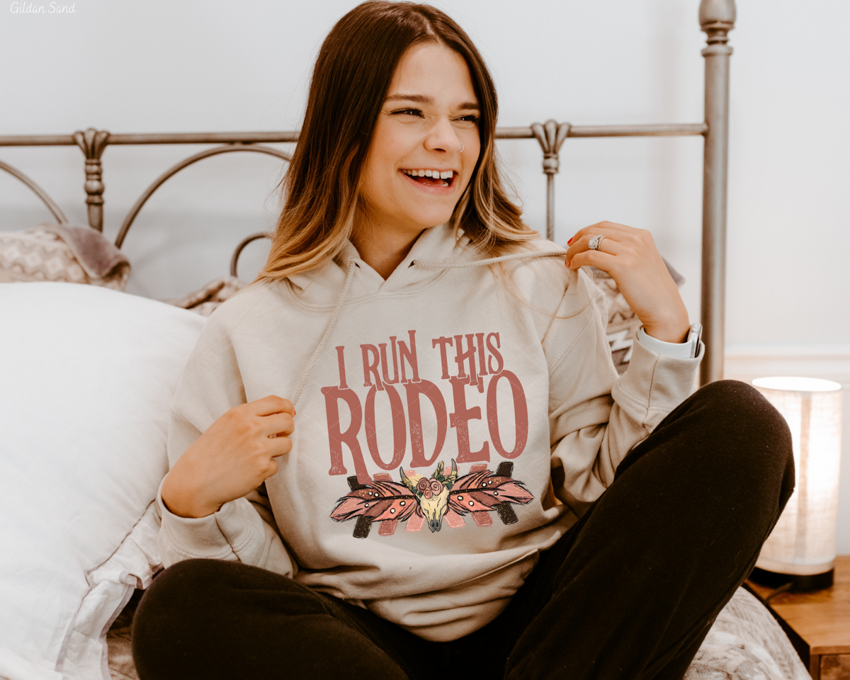I Run This Rodeo Boho (Pink Font) 112493 DTF TRANSFER