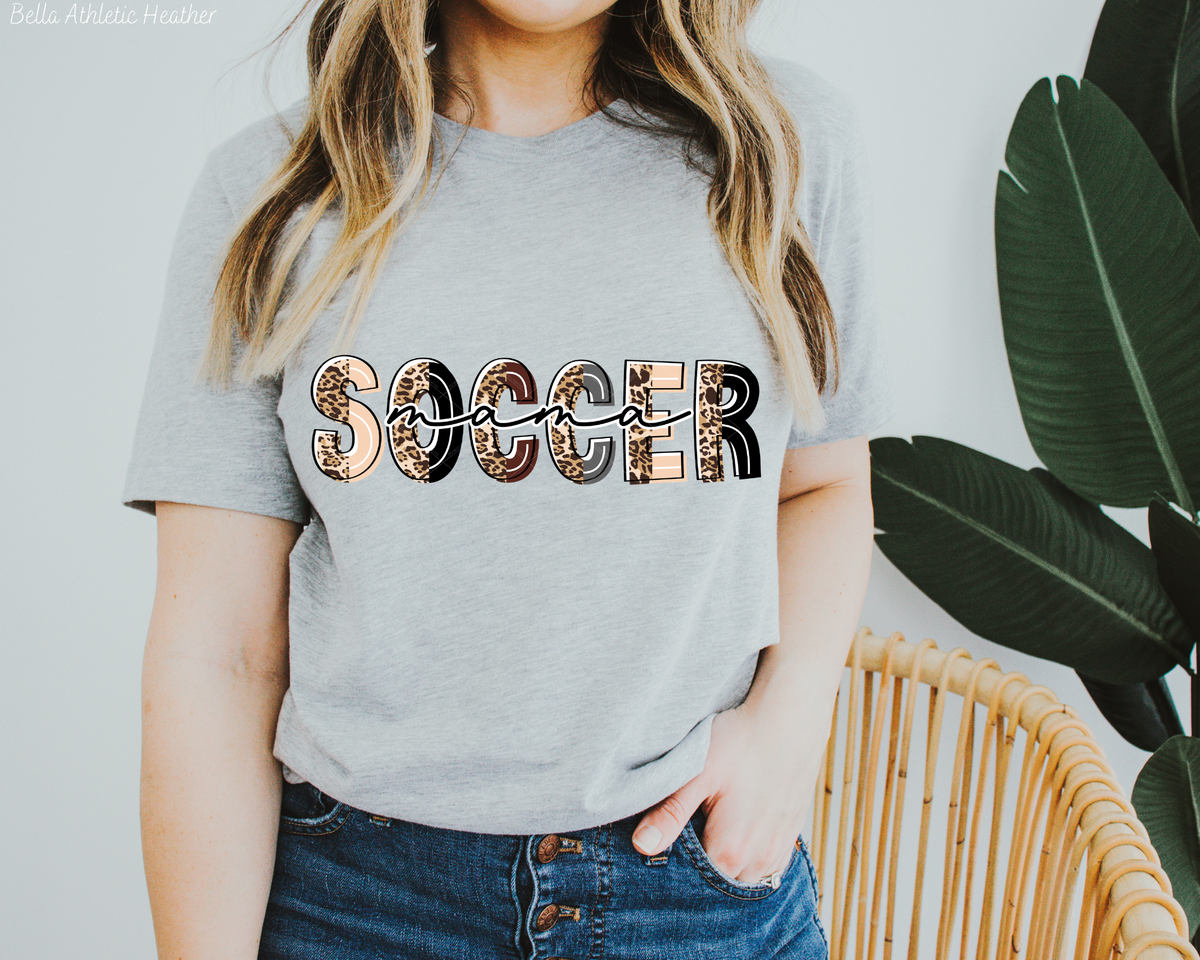 Soccer Mama (Half Font Leopard) 112423 DTF TRANSFER