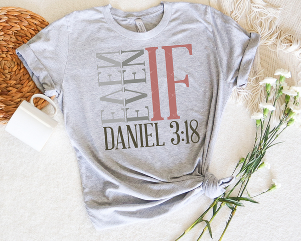 Even If Daniel 3:18 (bible verse) 1376 DTF TRANSFER