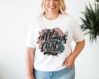 I Can Do All Things Through Christ Floral 264 DTF TRANSFER