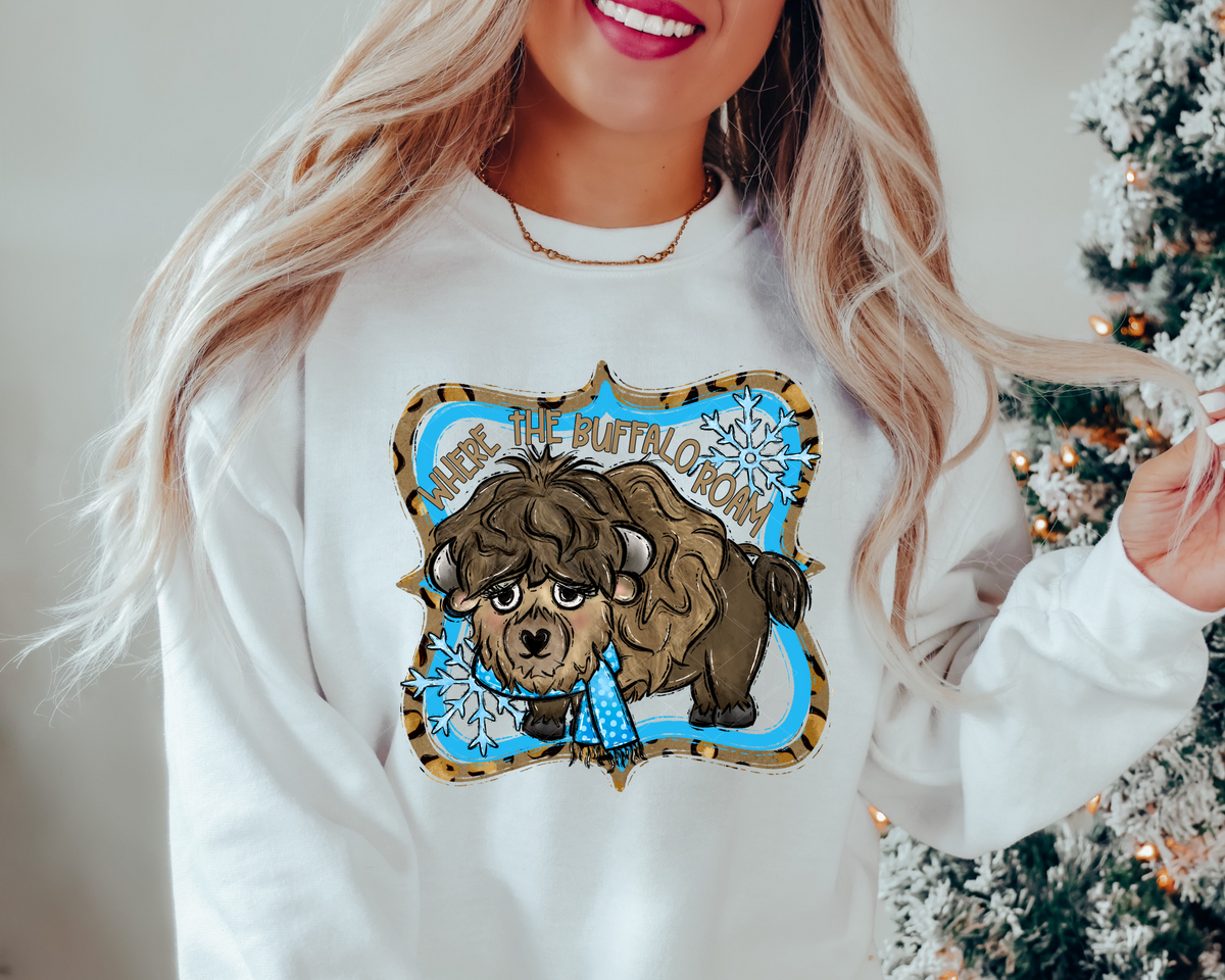 Where The Buffalo Roam 68776 DTF TRANSFER