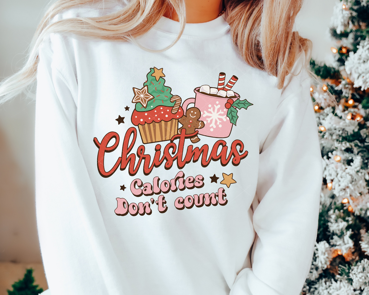Christmas Calories Don't Count Cupcake Mug 8777 DTF TRANSFER