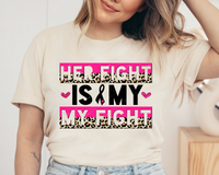 Her Fight is My Fight (white letters inset in pink and leopard print) 1515 DTF TRANSFER