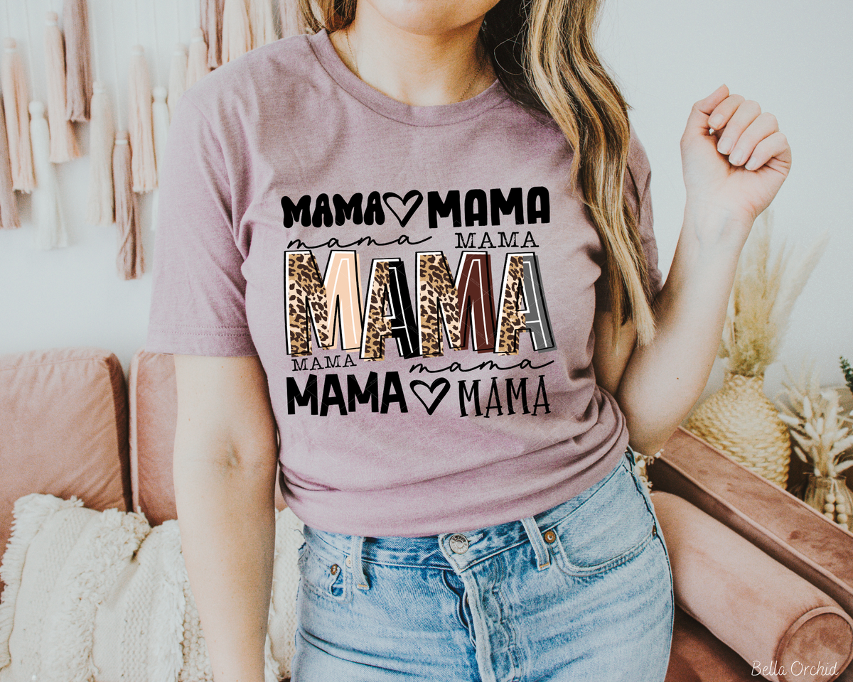 Mama Subway (Half Font Leopard) 112420 DTF TRANSFER