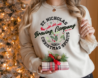 St. Nicholas Brewing Company Christmas Spirits Since 1824 (8635) DTF TRANSFER