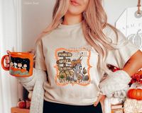 Pumpkins, Fall, And Lattes Donkey (Light Orange Font) 339 DTF TRANSFER