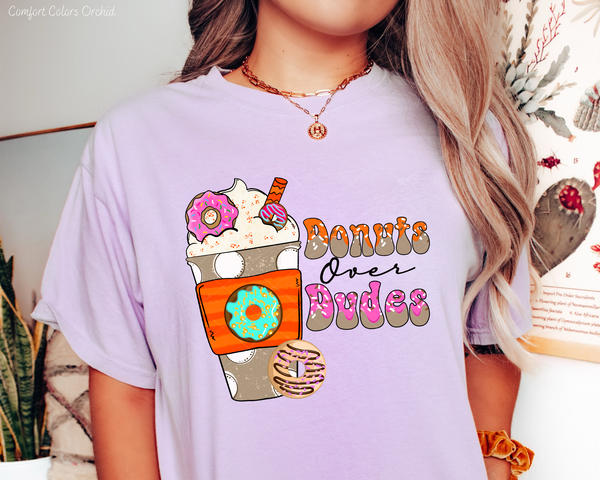 Donuts Over Dudes (Multi Color Font) 317 DTF TRANSFER