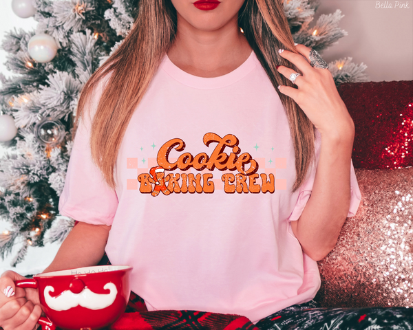 Cookie Baking Crew Retro (Orange Font) 277 DTF TRANSFER