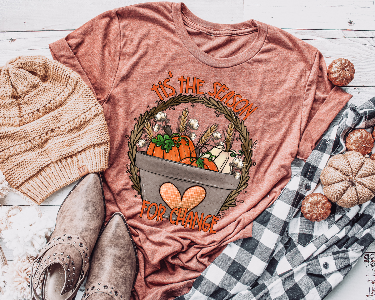 Tis' The Season For Change Basket 112560 DTF TRANSFER