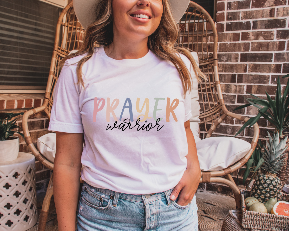 Prayer Warrior Colorful 112602 DTF TRANSFER