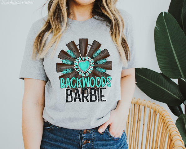 Backwoods Barbie Turquoise 205 DTF TRANSFER