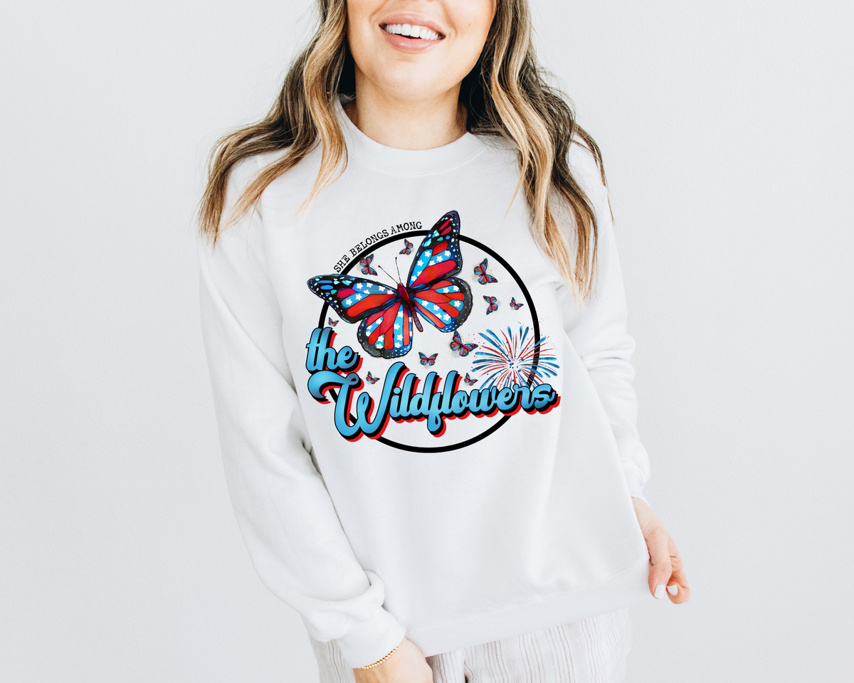 She Belongs Among The Wildflowers Butterfly 68770 DTF TRANSFER