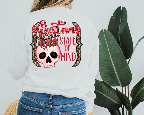 Christmas State Of Mind Skeleton Leopard (Red Font) 272 DTF TRANSFER