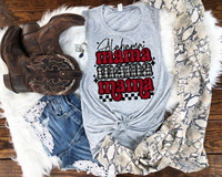 Alabama Mama (red & black) 1209 DTF TRANSFER