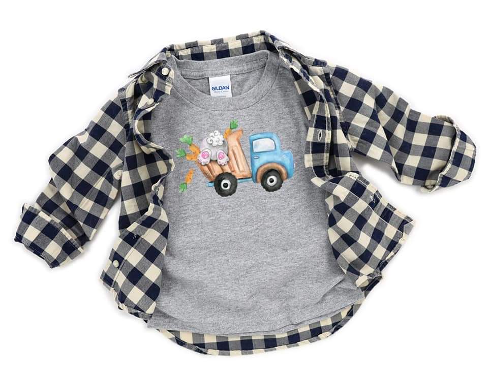 INFANT Easter Truck HIGH HEAT Screen print transfer