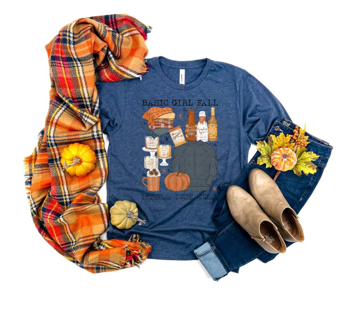 Basic Girl Fall chart 111974 DTF transfer