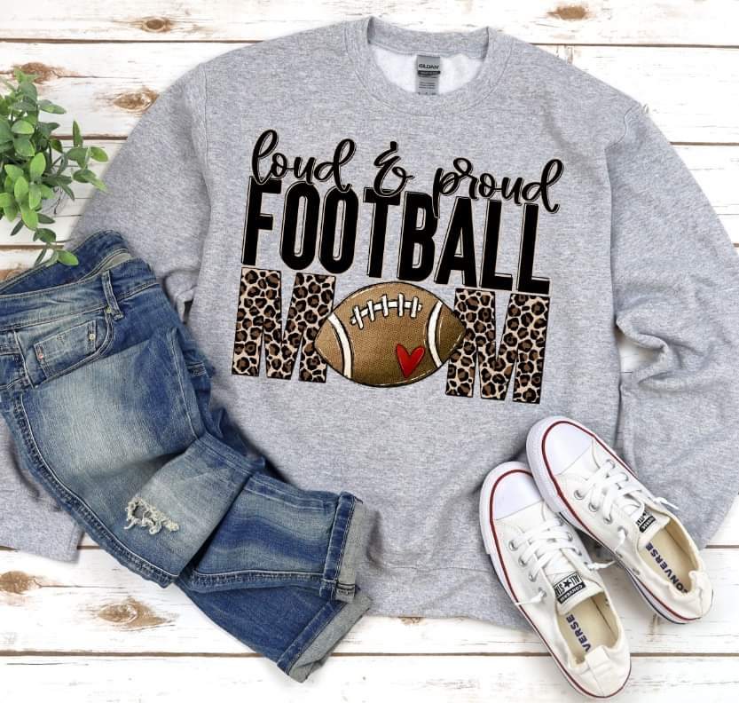 Loud and proud football mom 112022 DTF transfer