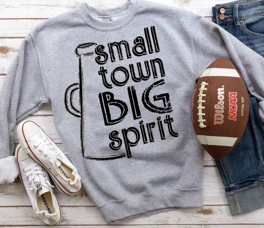 Small town big spirit (megaphone) 112011 DTF transfer