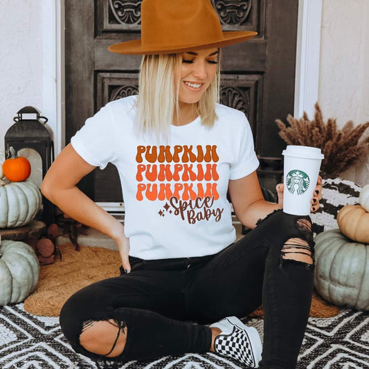 Pumpkin pumpkin pumpkin spice baby stacked 8377 DTF TRANSFER