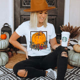 I love fall most of all (big pumpkin with square)DTF TRANSFER