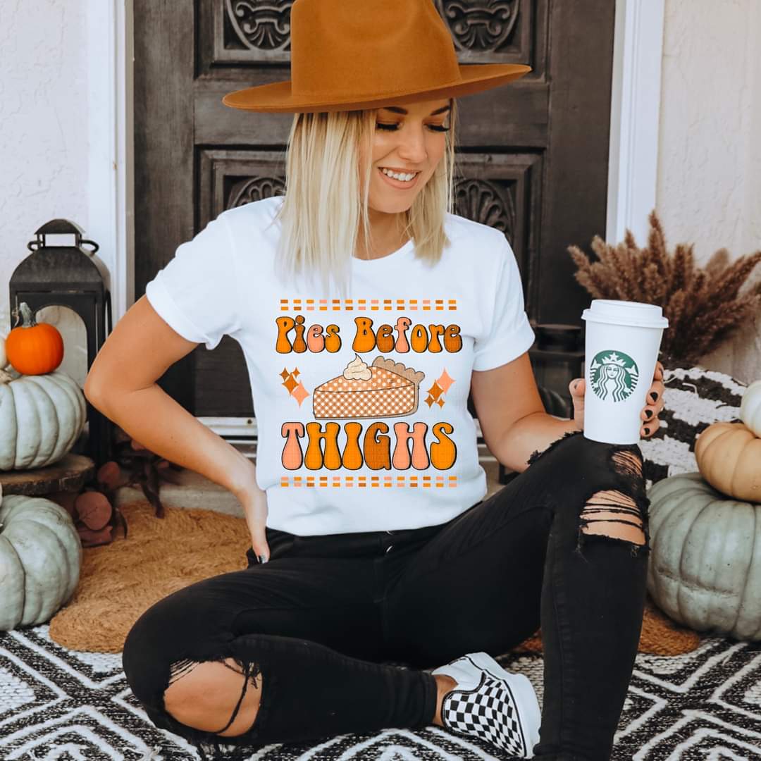 Pies before thighs 112147 DTF TRANSFER