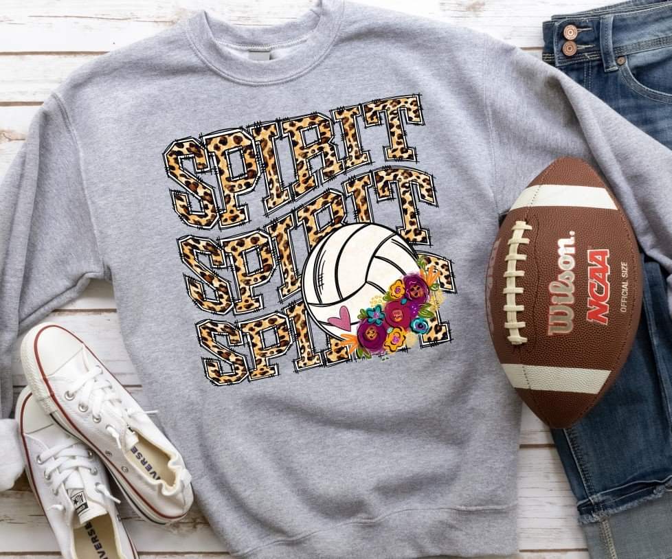 Spirit stacked VOLLEYBALL 112104 DTF TRANSFER