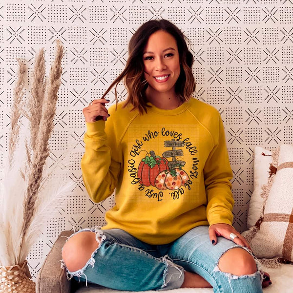 Just a basic girl who loves fall most of all 112089 DTF TRANSFER