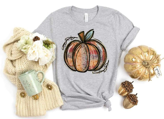 Tie dye pumpkin with glitter 8236 DTF TRANSFER