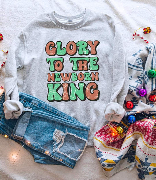 Glory to the newborn King (red/green) 8796 DTF TRANSFER