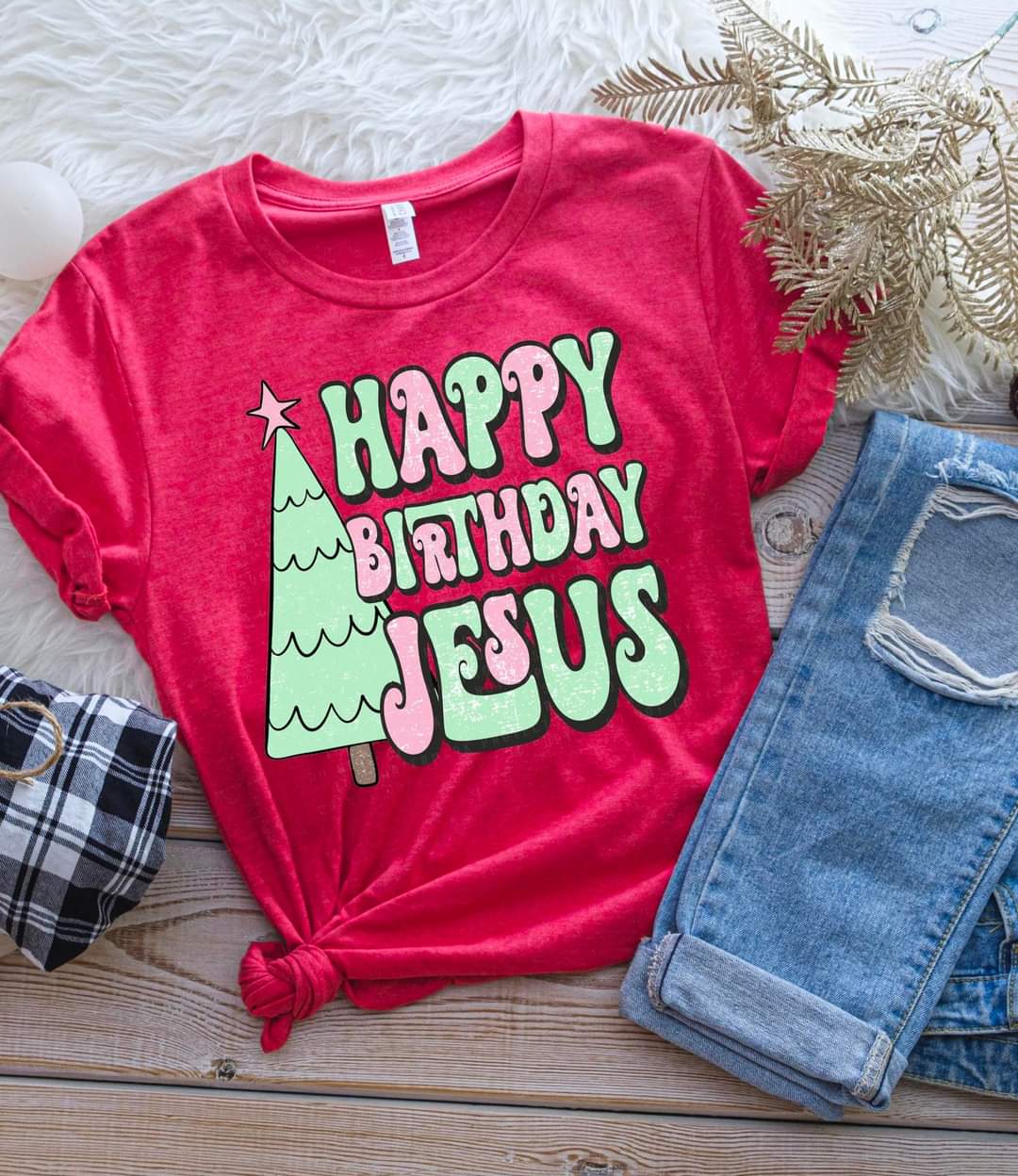 Happy birthday Jesus (colorful) 8629 DTF TRANSFER