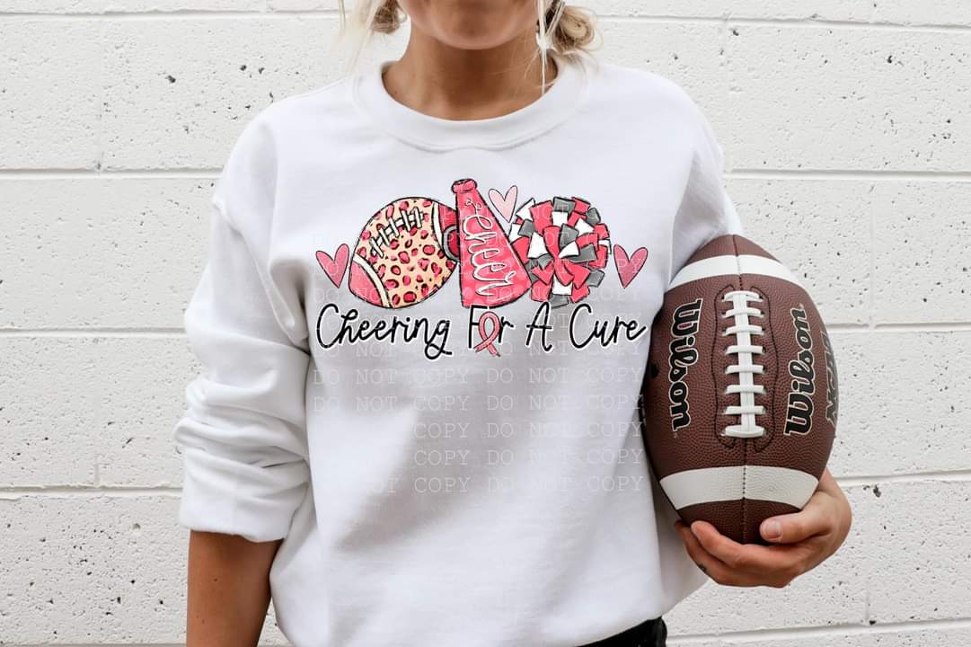 Cheering for a cure DTF transfer