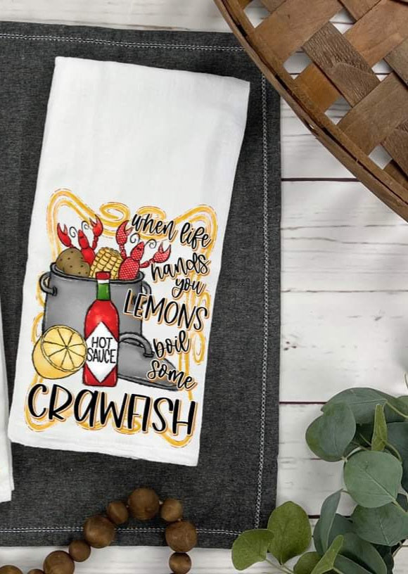 When life hands you lemons boil some crawfish DTF transfer