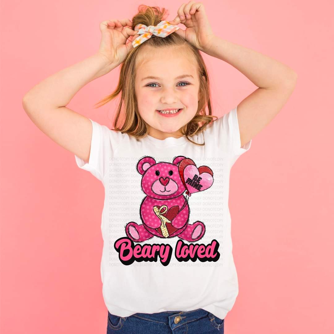 Beary loved 112780 DTF TRANSFER