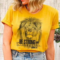 Be strong and courageous lion DTF TRANSFER