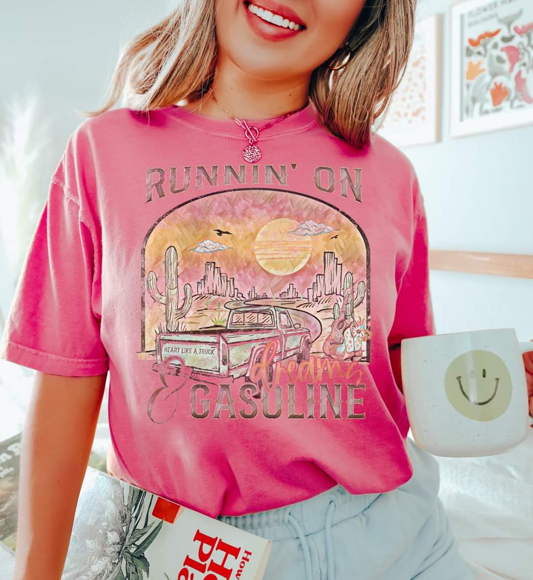 Runnin' on dreams and gasoline retro vintage truck 02 DTF TRANSFER