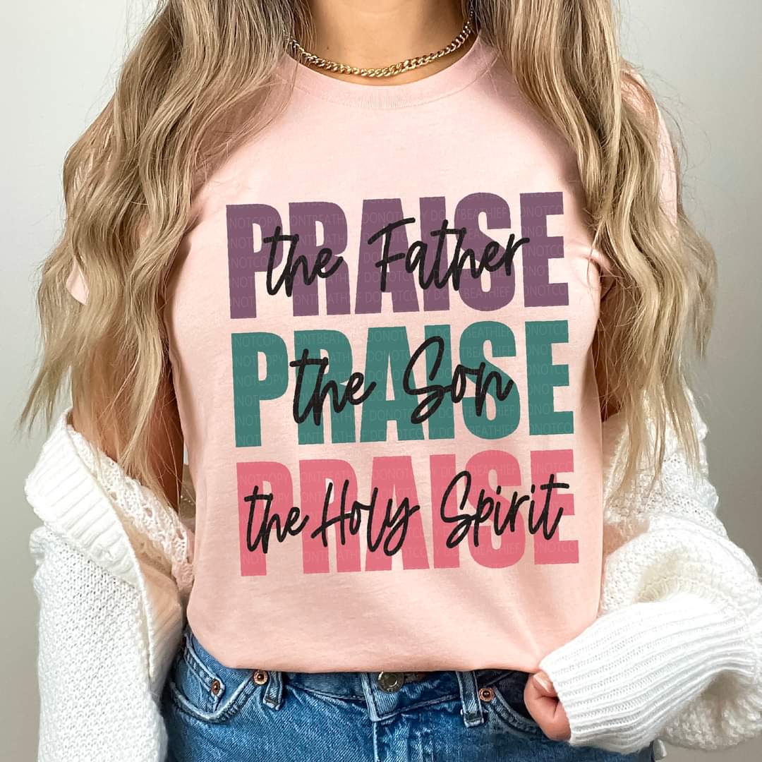 Praise the Father praise the Son praise the Holy Spirit DTF Transfer