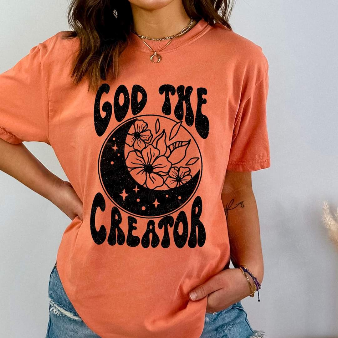 God the creator BLACK 11734 DTF transfer