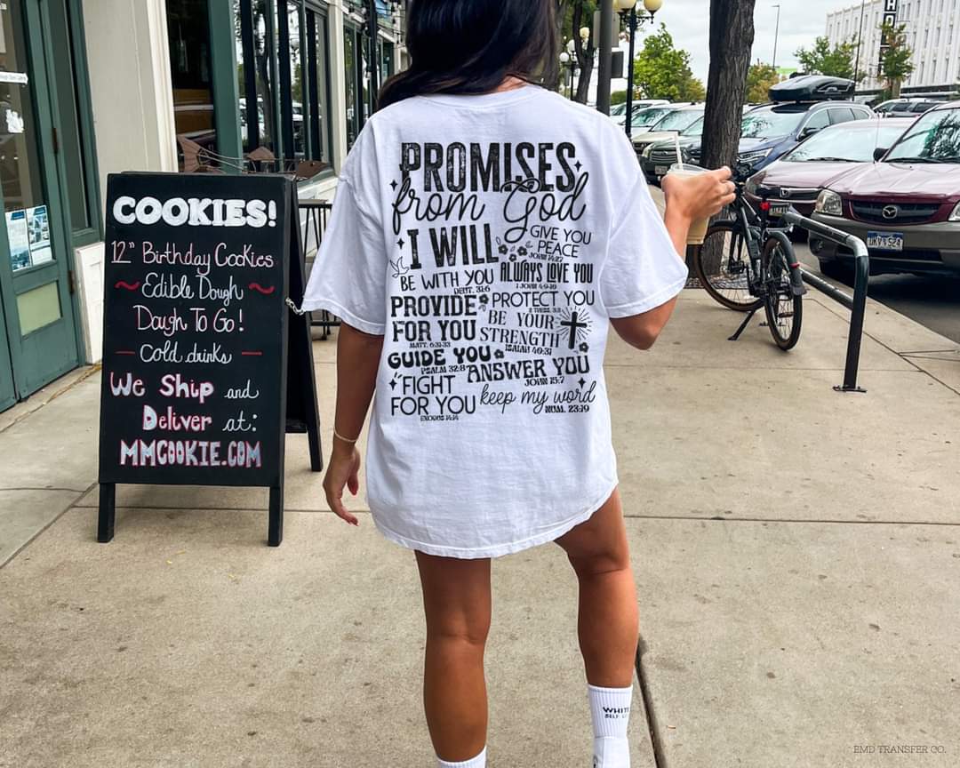 Promises from God BLACK 11729 DTF transfer