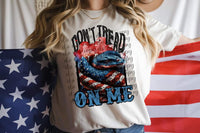 Don't tread on me patriotic snake DTF Transfer