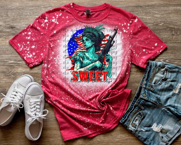 Sweet land of liberty patriotic DTF Transfer